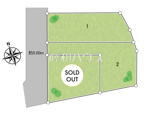全体区画図　【八王子市石川町】