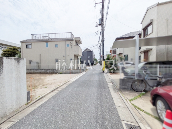 接道状況および現場風景　【世田谷区上祖師谷１丁目】