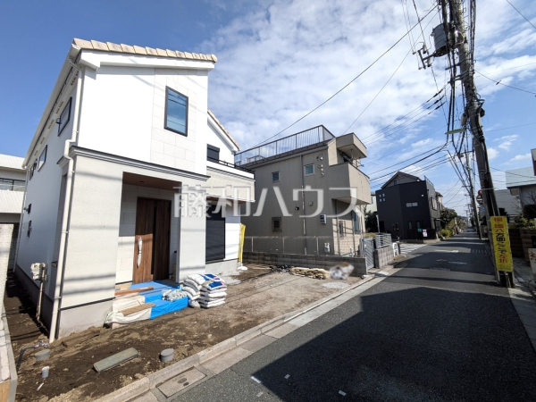 接道状況および現場風景　【世田谷区上祖師谷１丁目】