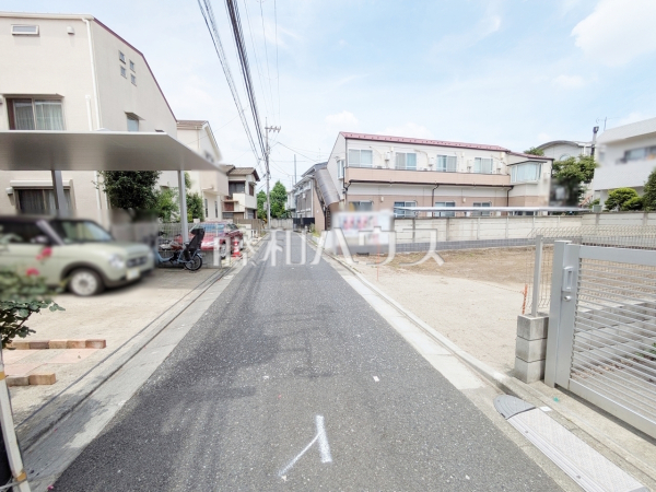 接道状況および現場風景　【世田谷区上祖師谷１丁目】