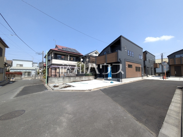 接道状況および現場風景　【三鷹市上連雀９丁目】