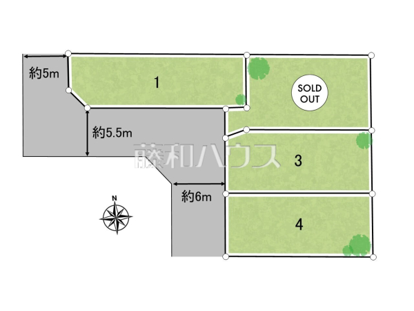 全体区画図　【三鷹市上連雀９丁目】