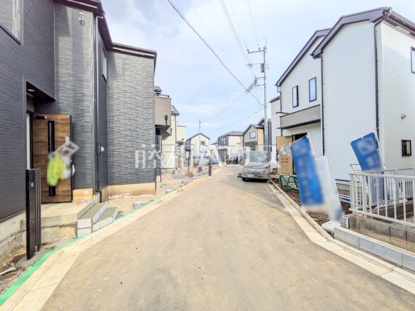 接道状況および現場風景　【立川市柏町４丁目】
