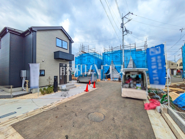 接道状況および現場風景　【立川市柏町４丁目】