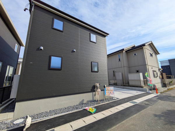 接道状況および現場風景　【北名古屋市久地野北浦】