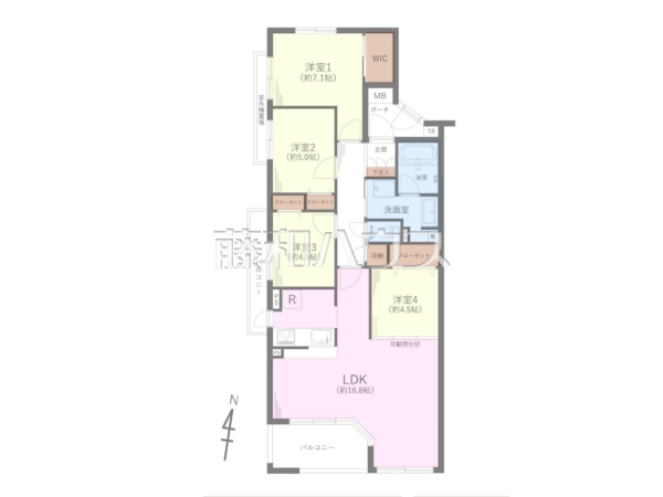 間取図　【アールヴェール荻窪北】