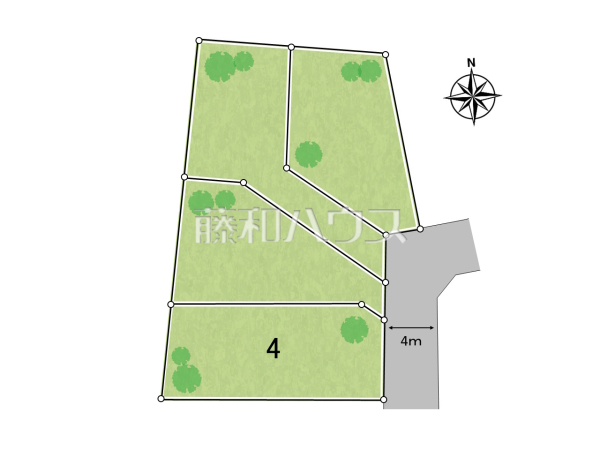 全体区画図　【世田谷区上馬５丁目】