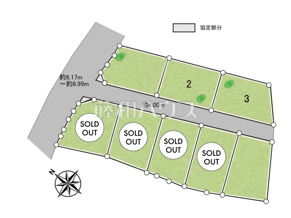 全体区画図　【那覇市字仲井真】 周辺環境はもちろん、日当たりや設備仕様など、実際に行ってみないと分からないことも多くございます。営業担当がご案内いたしますので、お気軽にお問い合わせください 
