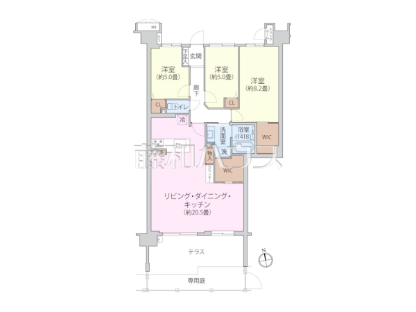 間取図　【武蔵野レジデンス壱番街】