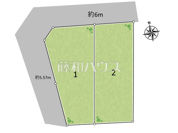 全体区画図　【小牧市久保】