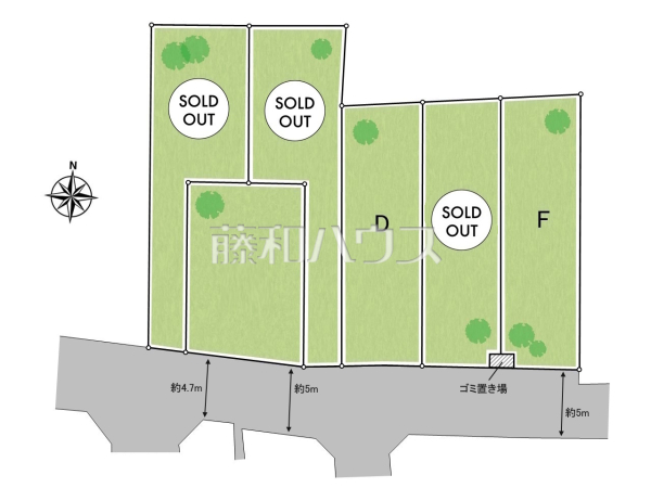 全体区画図　【練馬区桜台４丁目】