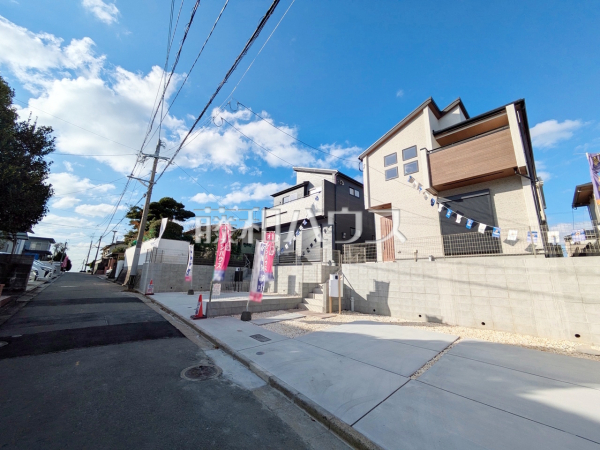 接道状況および現場風景　【福岡市東区美和台３丁目】