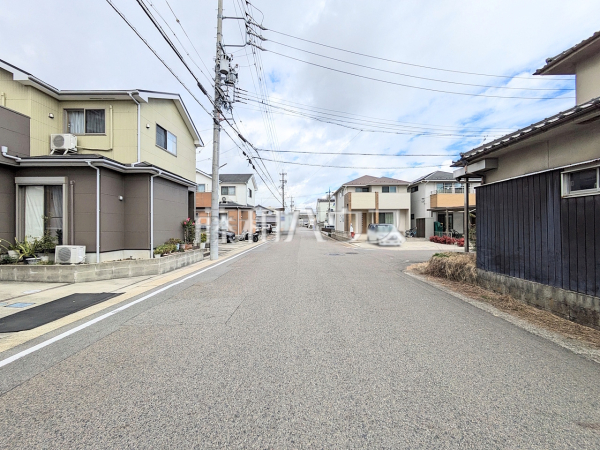 接道状況および現場風景　【春日井市追進町２丁目】