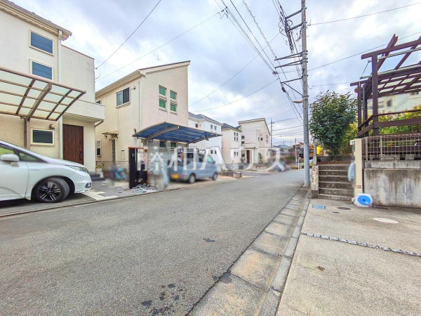 接道状況および現場風景　【昭島市中神町１丁目】