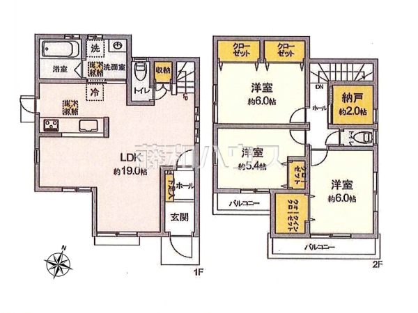 間取図　【昭島市中神町１丁目】