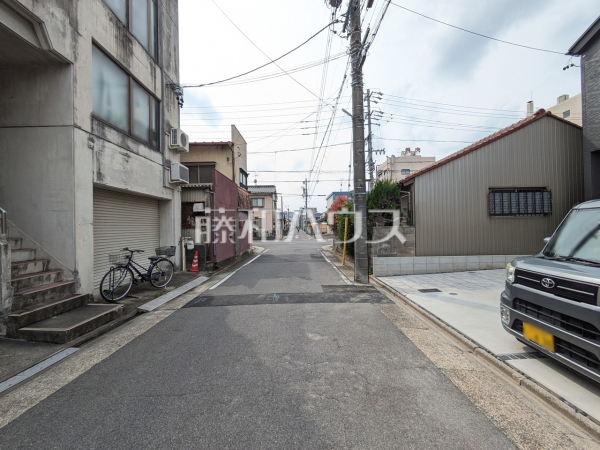 接道状況および現場風景　【名古屋市北区長喜町３丁目】