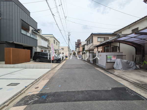 接道状況および現場風景　【名古屋市北区長喜町３丁目】