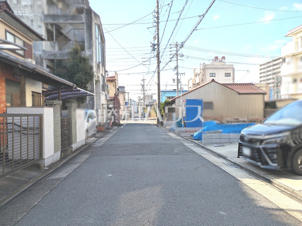 接道状況および現場風景　【名古屋市北区長喜町３丁目】