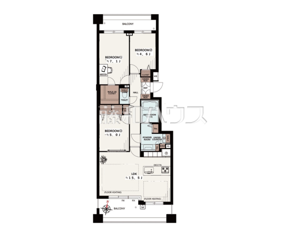 間取図　【武蔵野フィールド・レジデンス】