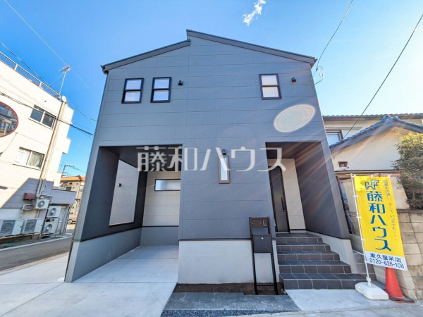 外観　【新座市石神３丁目】見学はしたいけど、なかなか時間が取れない・・・そんな方に出勤前や仕事終わりにマイホームを見学できるサポートをいたします。