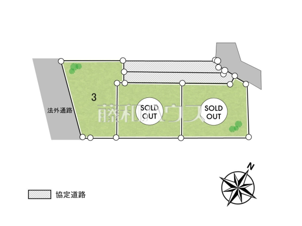 全体区画図　【那覇市山下町】