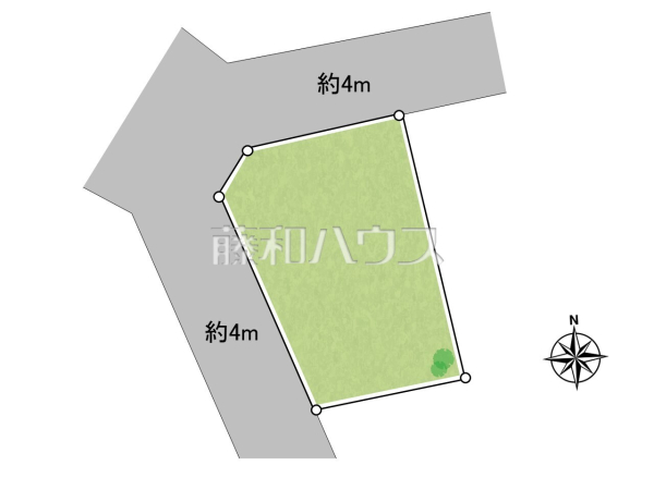 全体区画図　【多摩市諏訪１丁目】