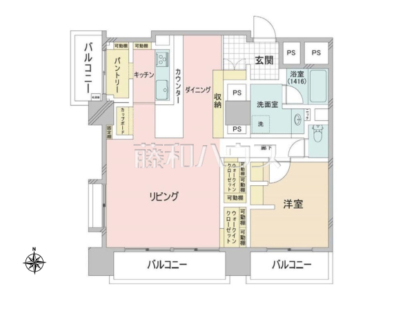間取図　【高円寺サマリヤマンション】