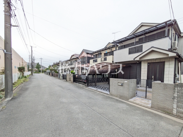接道状況および現場風景　【昭島市中神町】