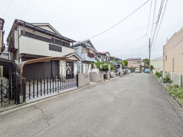 接道状況および現場風景　【昭島市中神町】