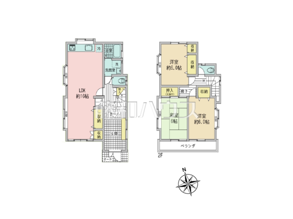 間取図　【昭島市中神町】