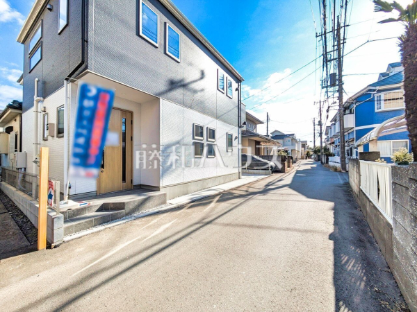 接道状況および現場風景　【所沢市大字北秋津】