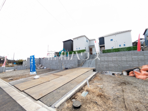 接道状況および現場風景　【朝霞市根岸台７丁目】