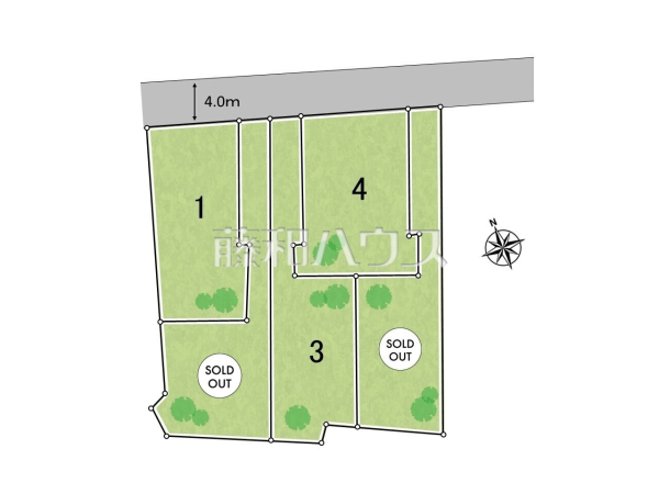 全体区画図　【朝霞市根岸台７丁目】