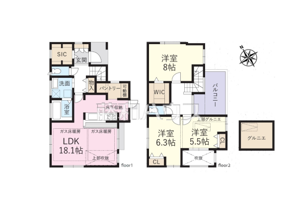 間取図　【志木市中宗岡５丁目】