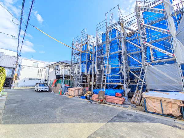 接道状況および現場風景　【福岡市西区愛宕浜４丁目】