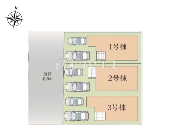 全体区画図　【福岡市西区愛宕浜４丁目】