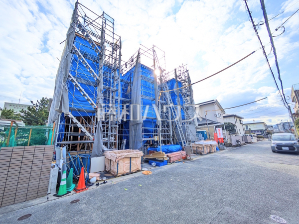 接道状況および現場風景　【福岡市西区愛宕浜４丁目】