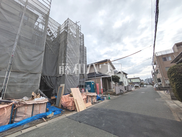接道状況および現場風景　【福岡市西区愛宕浜４丁目】