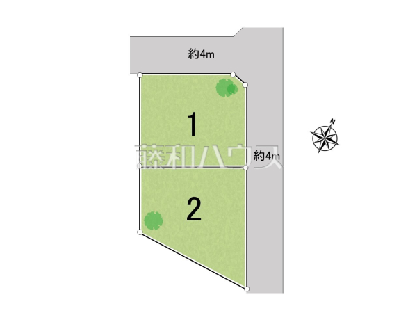全体区画図　【清瀬市竹丘３丁目】