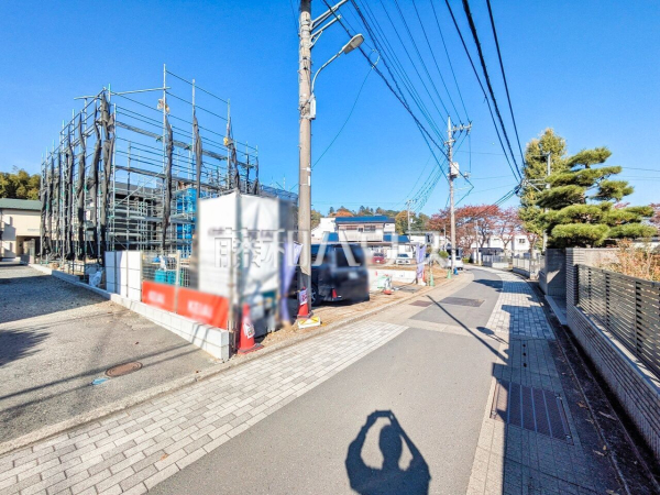 接道状況および現場風景　【八王子市廿里町】
