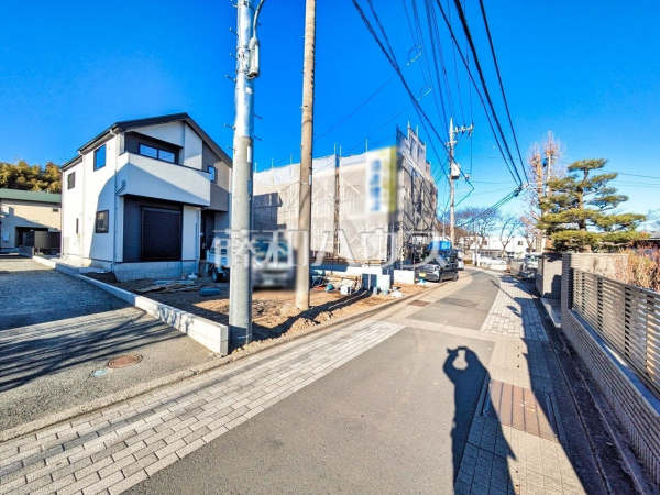 接道状況および現場風景　【八王子市廿里町】