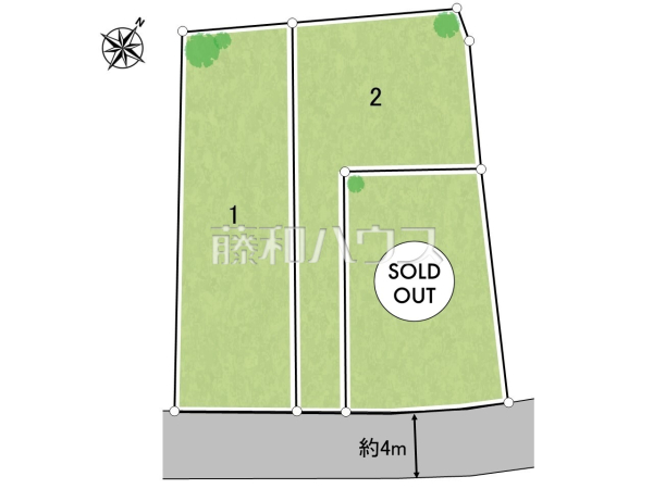 全体区画図　【八王子市廿里町】
