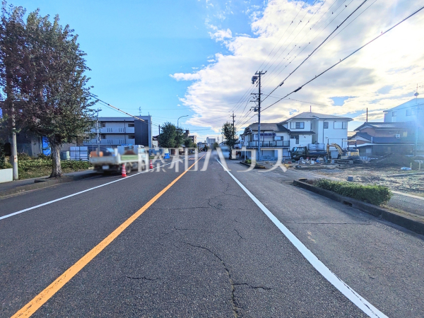 接道状況および現場風景　【岩倉市東町長山】