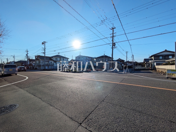 接道状況および現場風景　【岩倉市東町長山】