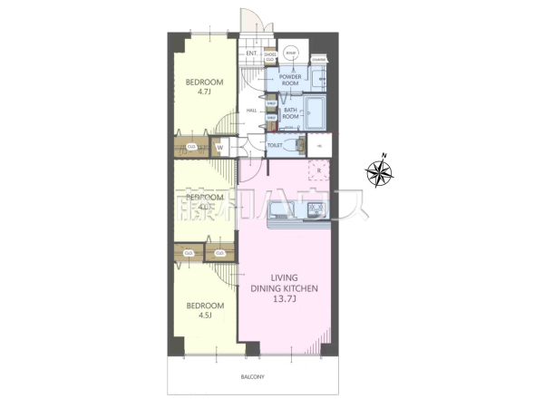 間取図　【ネオコーポ武蔵野】