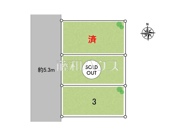 全体区画図　【北名古屋市熊之庄小烏】