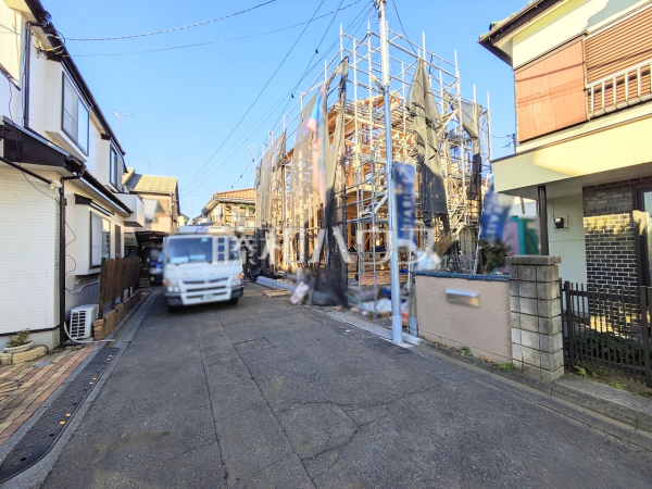 接道状況および現場風景　【東大和市清水４丁目】