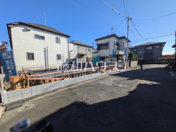 接道状況および現場風景　【東大和市清水４丁目】