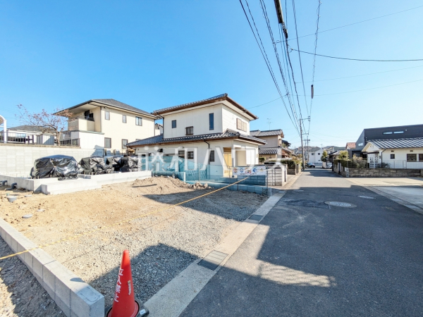 B号棟　接道状況および現場風景　【福岡市東区青葉６丁目】