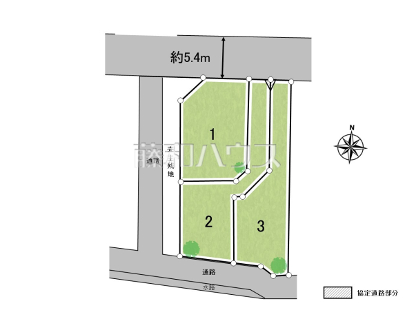 全体区画図　【東村山市野口町３丁目】